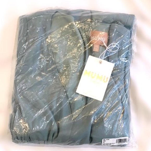 Show Me Your Mumu Emily Empire Maxi Dress Silver Sage - Size X-Small - New - Picture 6 of 10